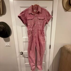 Free People Pink Jumpsuit